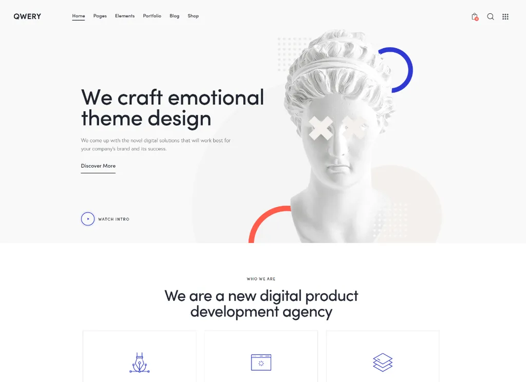 Qwery - Tema WordPress aziendale multiuso