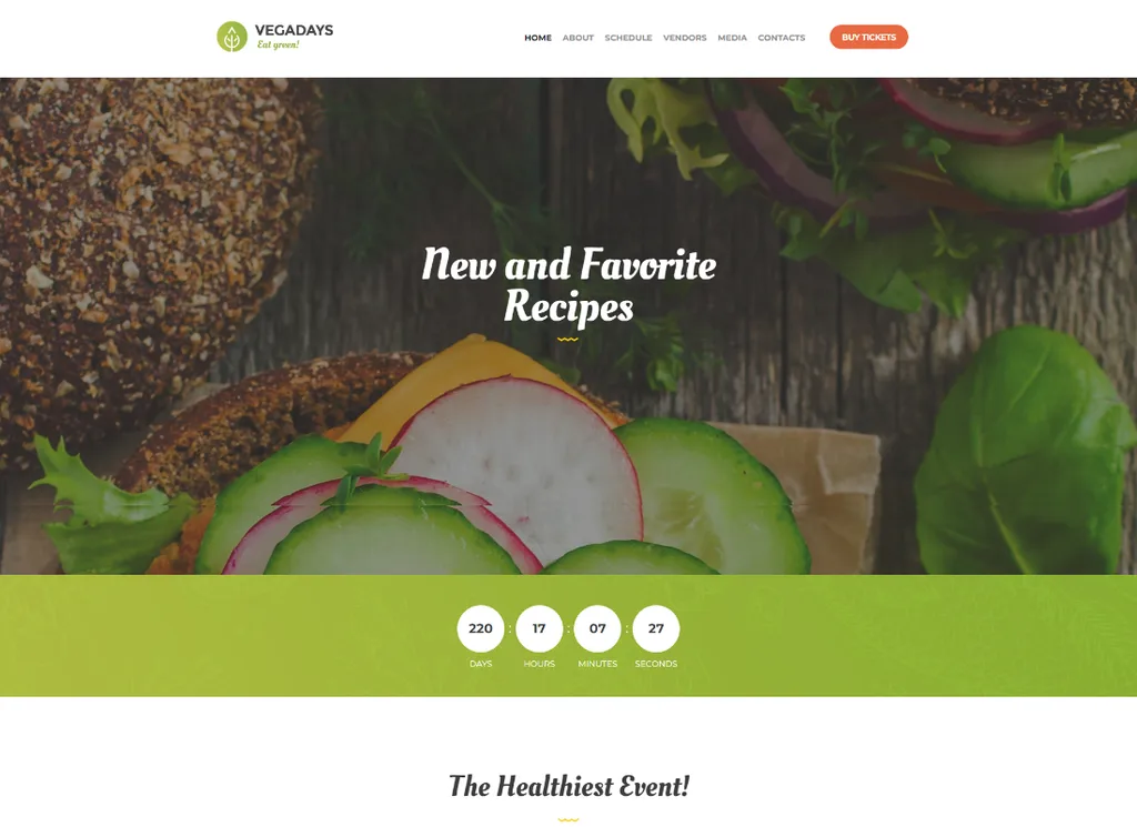VegaDays | Vegetarisches Food Festival & Eco Event WordPress Theme