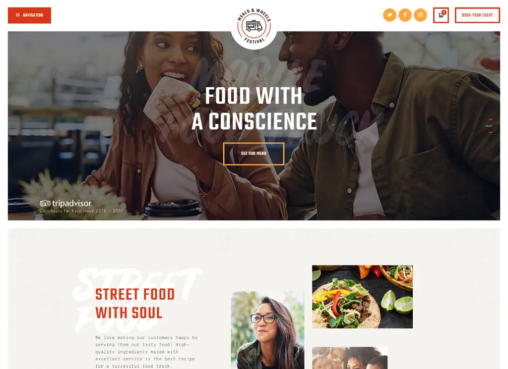 Mahlzeiten & Räder | Street Festival & Fast Food Delivery WordPress Theme