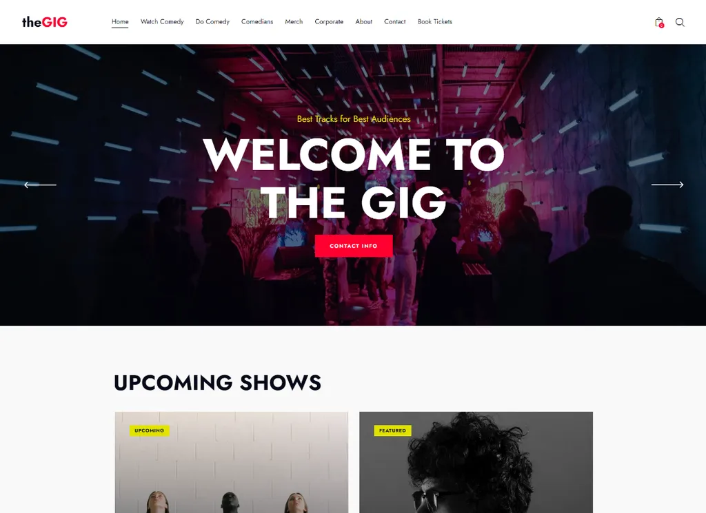Der Auftritt | WordPress-Theme für Stand-up-Clubs und Nachtbars
