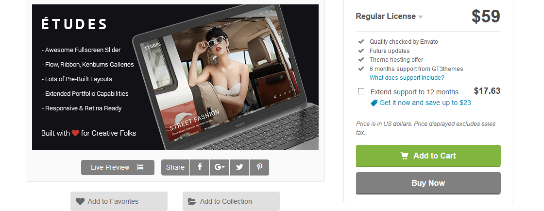ธีม WordPress Etudes การถ่ายภาพ
