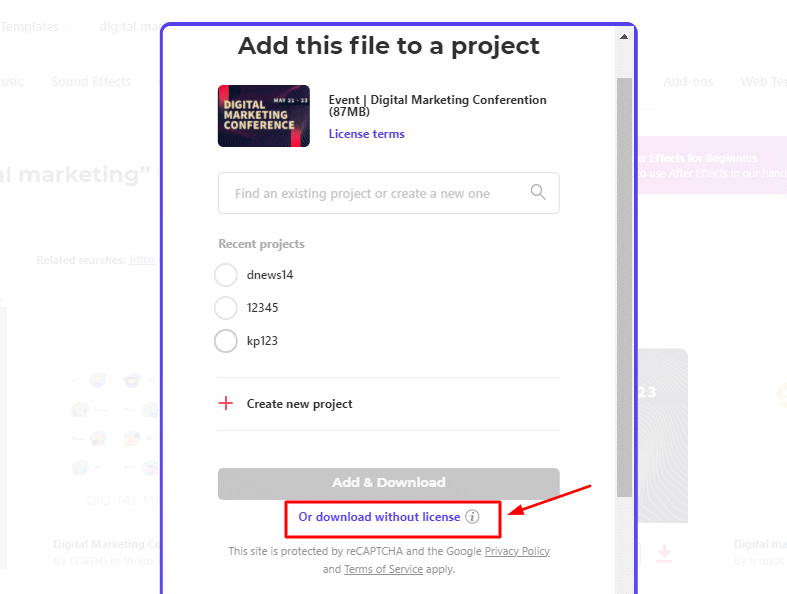 Envato Elements からダウンロードする方法 ステップ 4