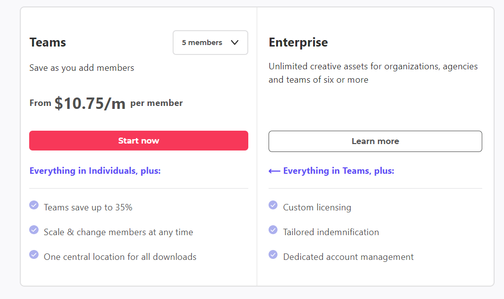 Envato Elements 料金プラン