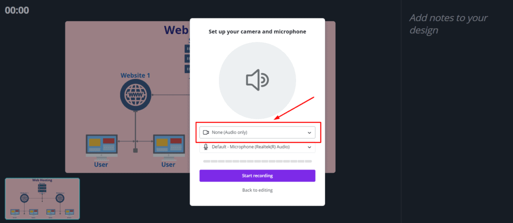 Canvaでの音声のみのプレゼンテーション