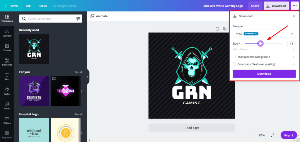 Canva Proのダウンロード品質