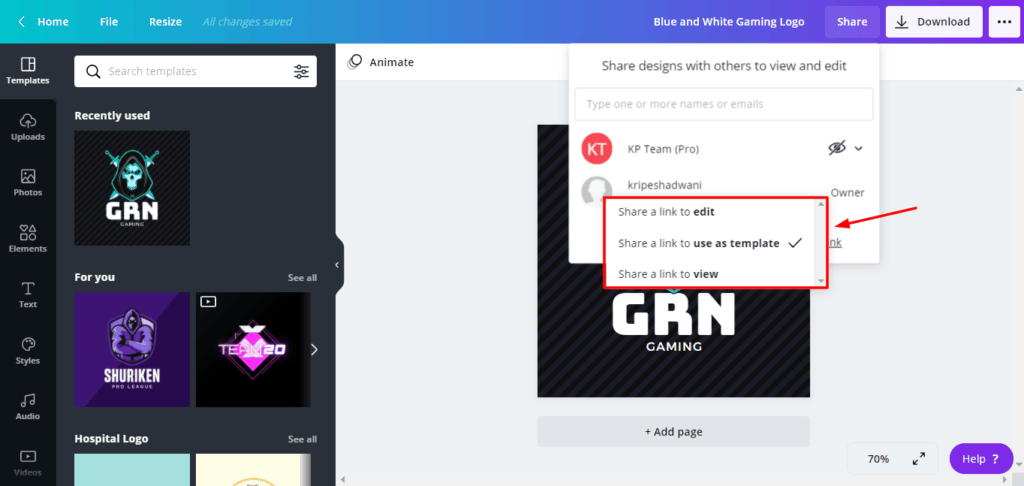 Canva Pro 共有テンプレート