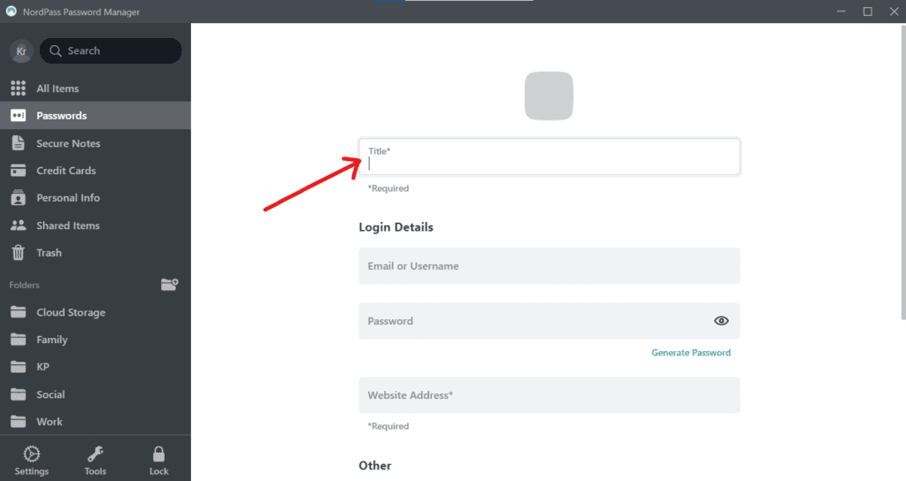 Passaggio 3 Aggiungi o importa gli accessi