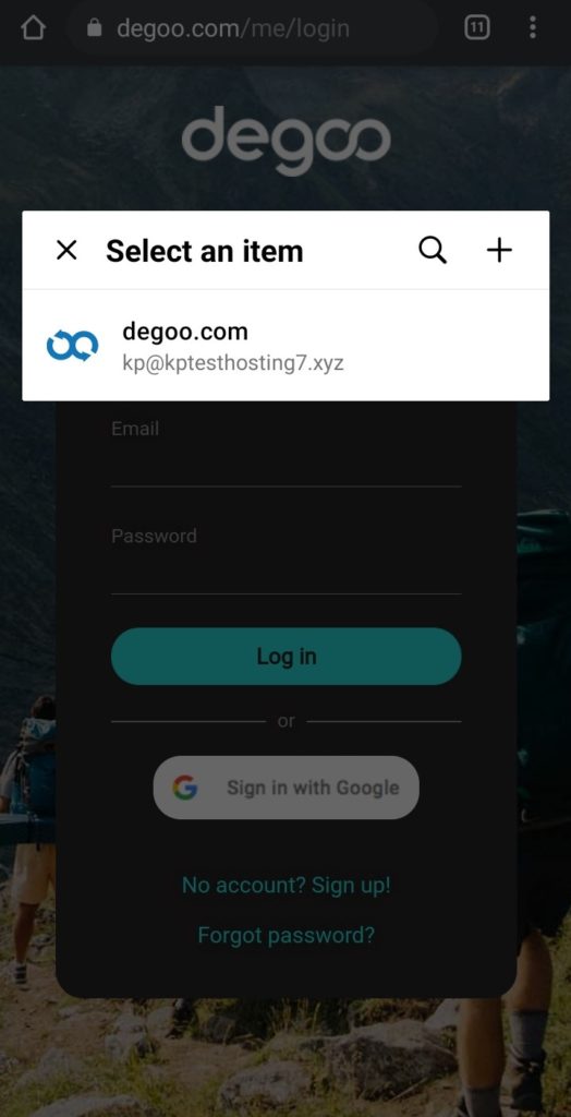 Riempimento automatico per dispositivi mobili NordPass