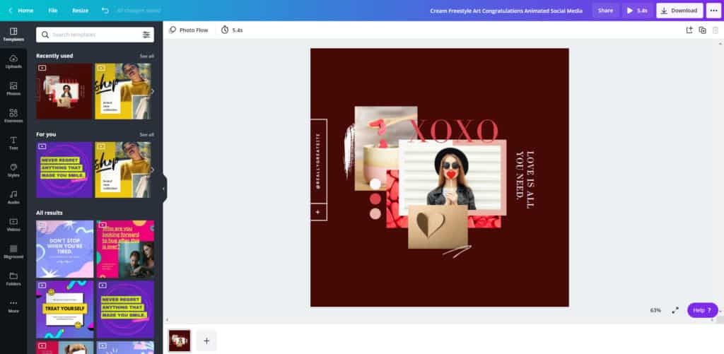 Canva Pro 动画模板
