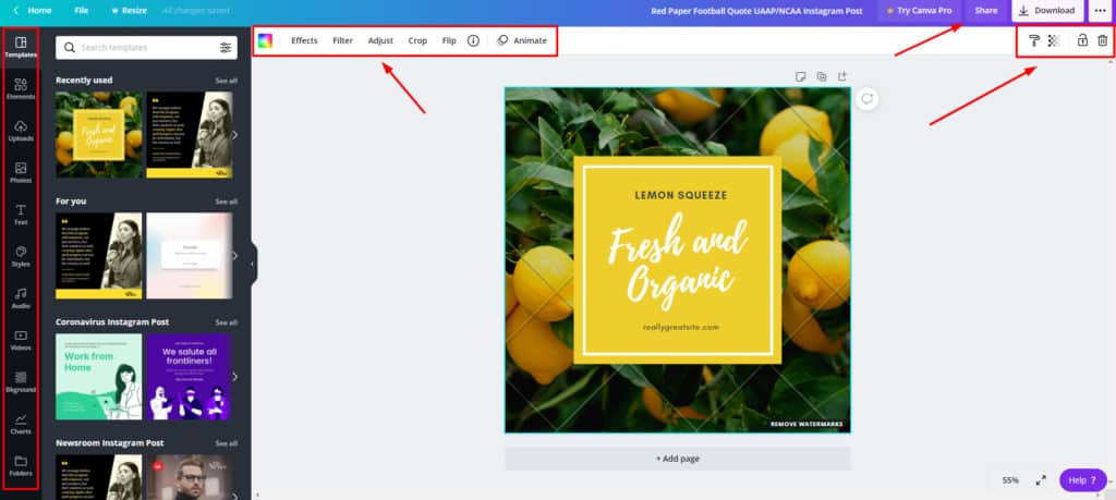 Canva 免费编辑器