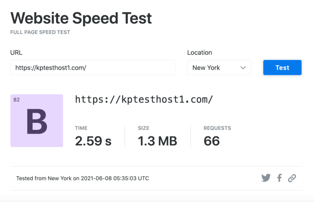 ทดสอบความเร็ว bluehost