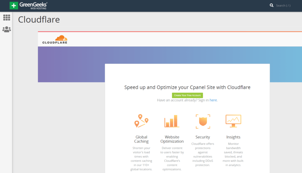 GreenGeeks Cloudflare-CDN