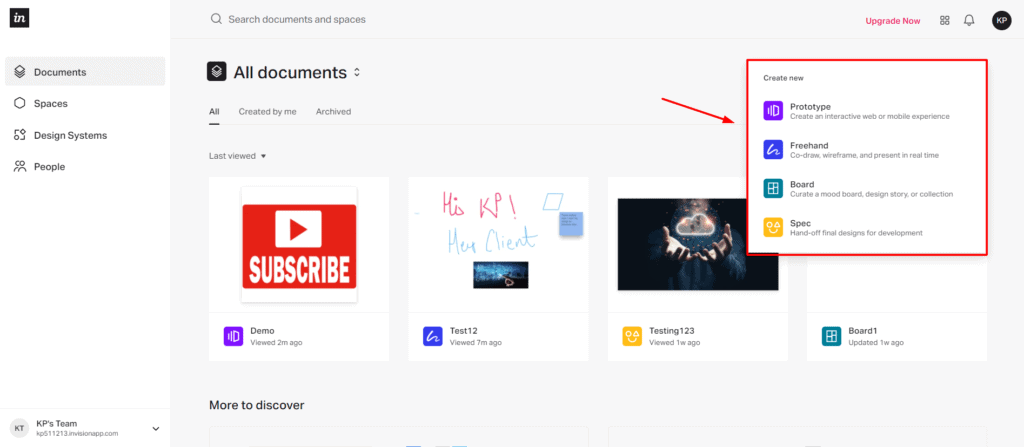 Invision 項目類型