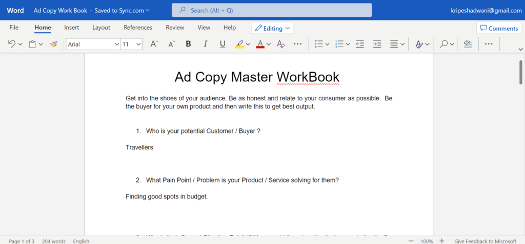 Office 365 でドキュメントを編集する