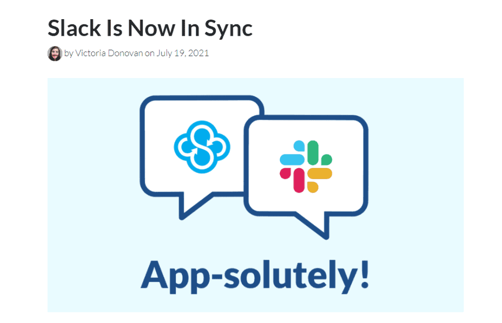 Sync での Slack の統合