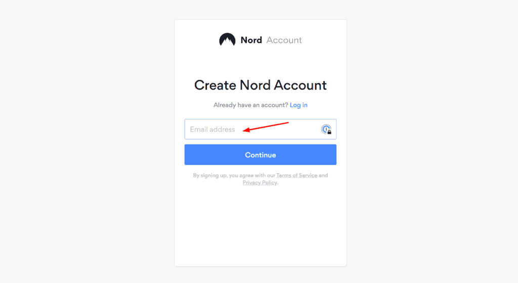 注册 Nord 帐户