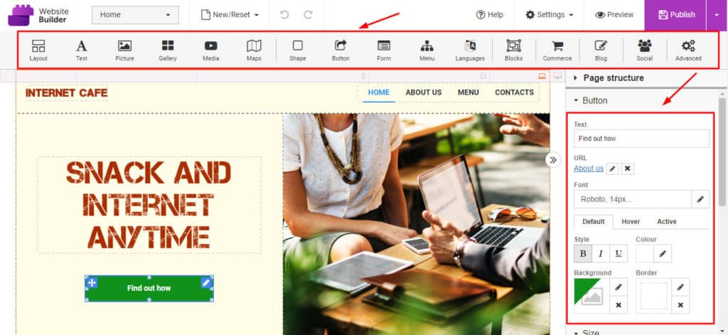 Créateur de site Web Namecheap