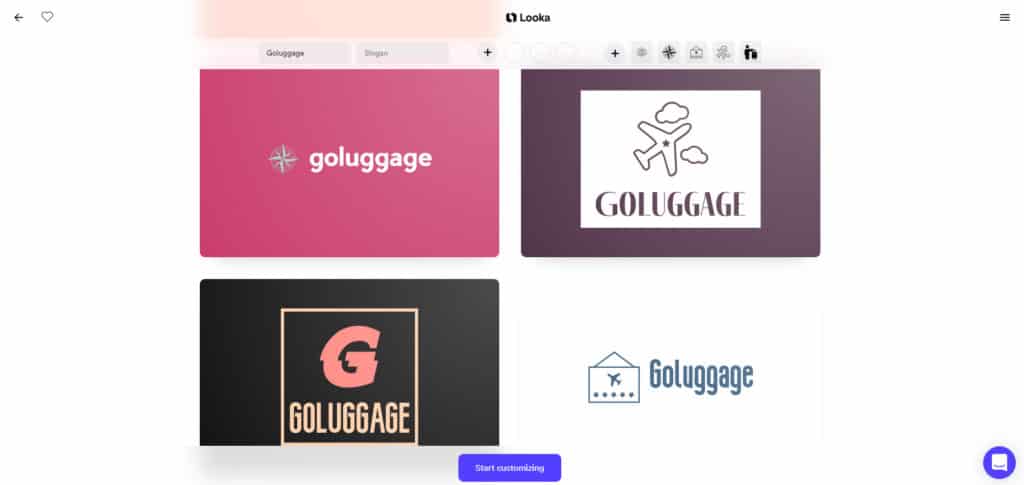 Générateur de logo Looka