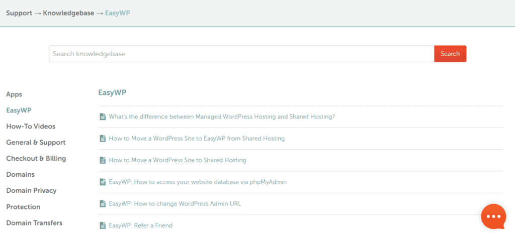 Base de connaissances EasyWP
