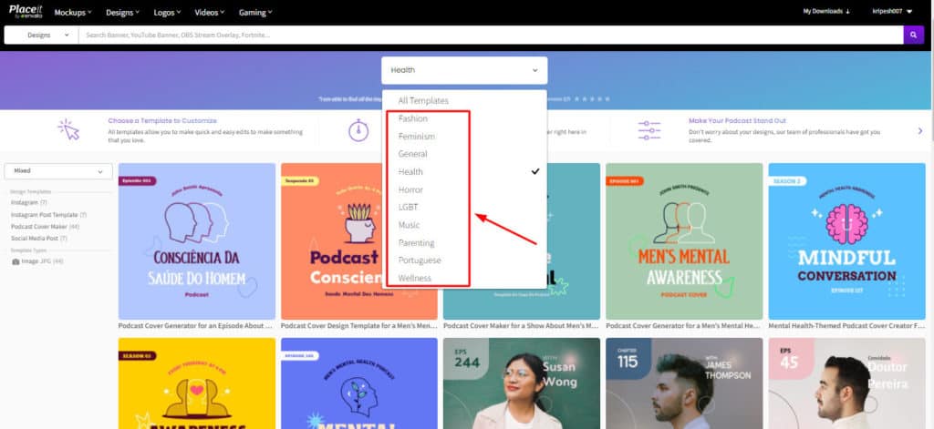 Modèles de podcasts