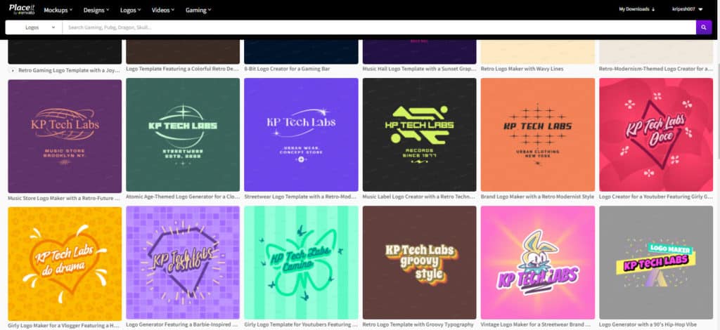 Modèles de logo de style rétro