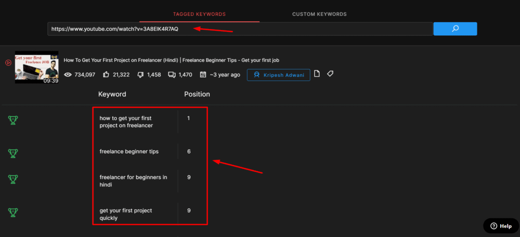 Vérificateur vidéo Biteplay