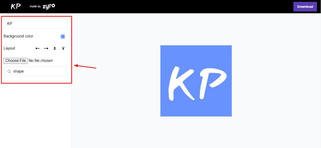 Generador de Favicon Zyro AI
