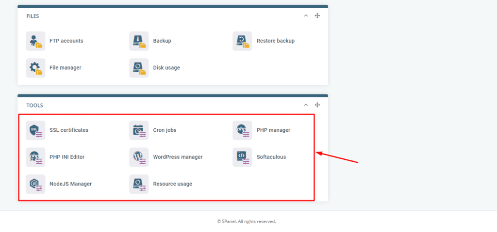Scala Hosting의 소프트웨어 지원