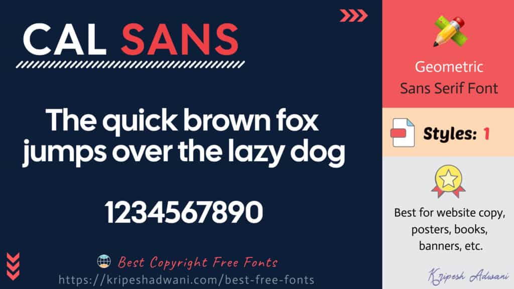 Cal-Sans-police-libre