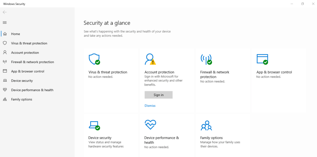 Windows Defender 防病毒軟件