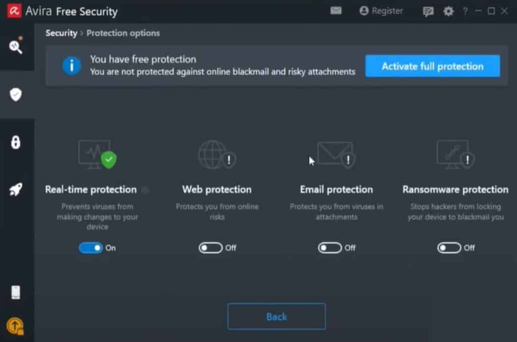 Avira Antivirus 中的付費工具