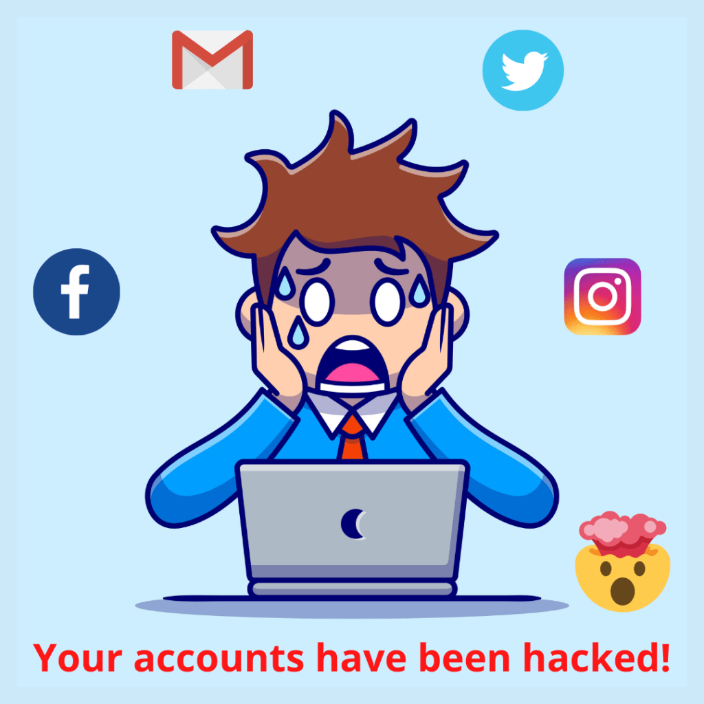 あなたのアカウントはハッキングされています