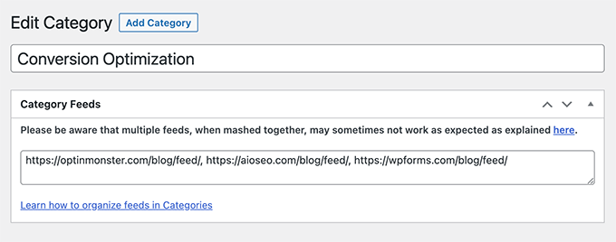 Dodaj adresy URL kanałów Add feed URLs