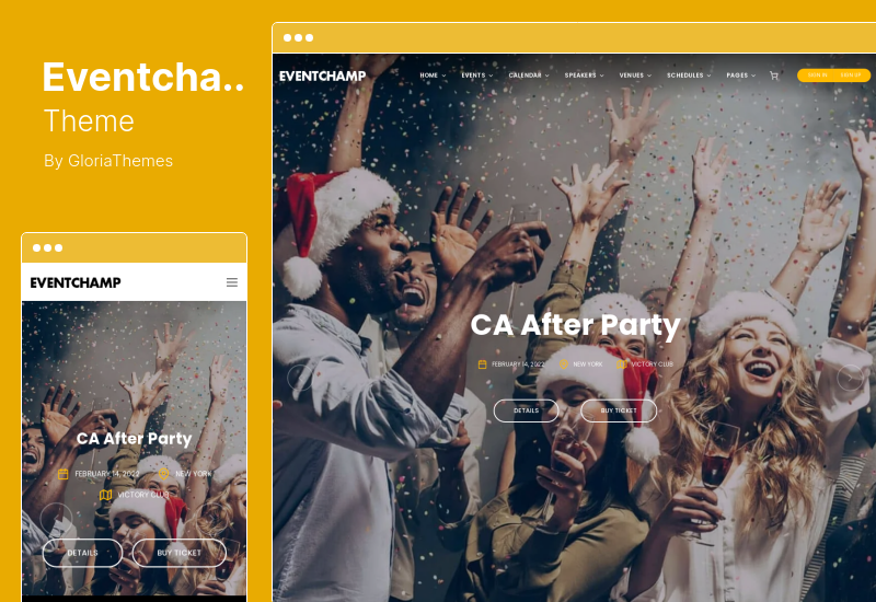Eventchamp Theme — тема WordPress для нескольких мероприятий и конференций