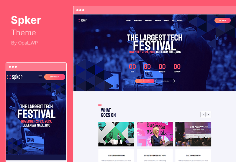 Spker Theme - Тема WordPress для конференций и мероприятий