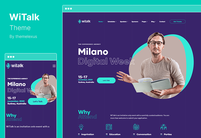 WiTalk Theme — тема WordPress для мероприятий и конференций