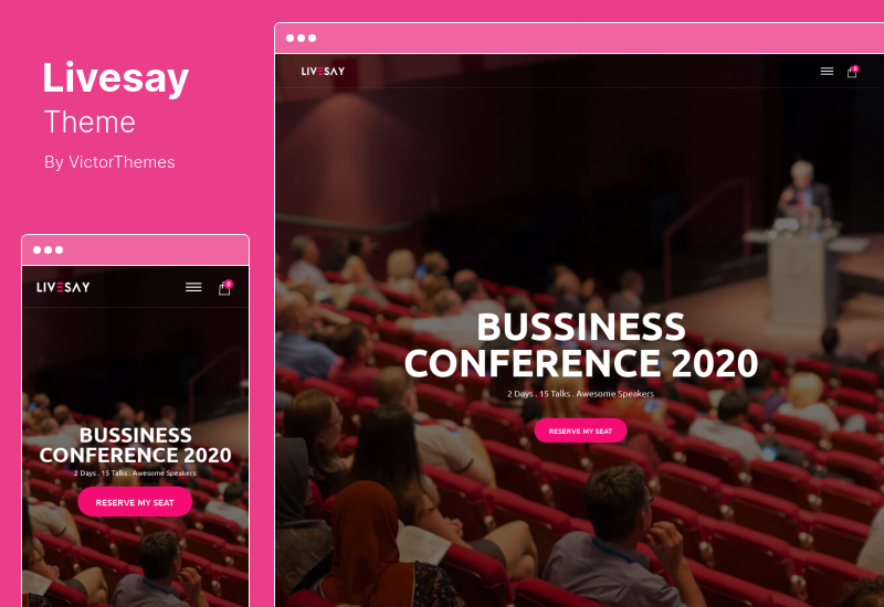 Livesay Theme - тема WordPress для мероприятий и конференций