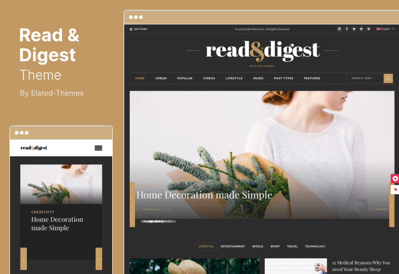 Motyw Read & Digest - Motyw WordPress Gazeta