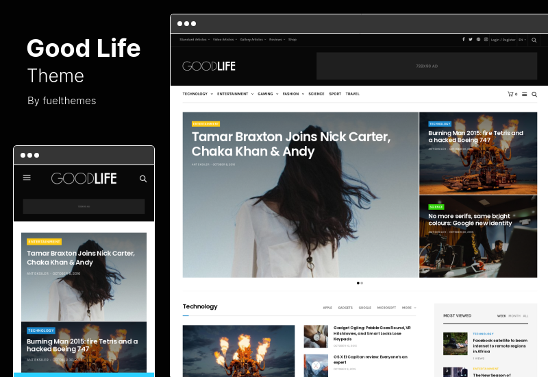 Motyw GoodLife - Motyw WordPress w czasopismach i gazetach