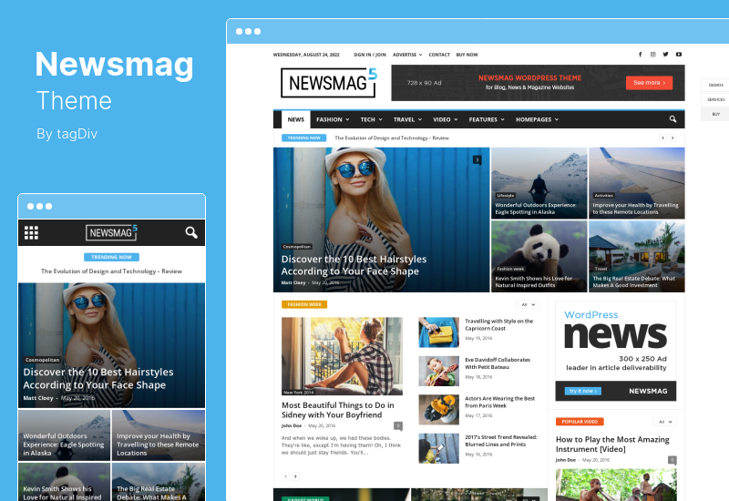 Motyw Newsmag - Motyw WordPress dla gazet i czasopism