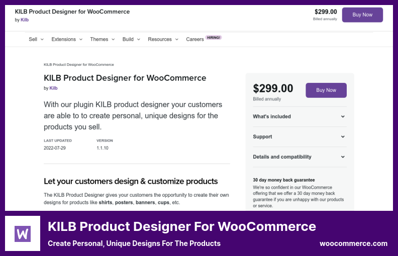 KILB Product Designer per WooCommerce Plugin - Crea design unici e personali per i prodotti