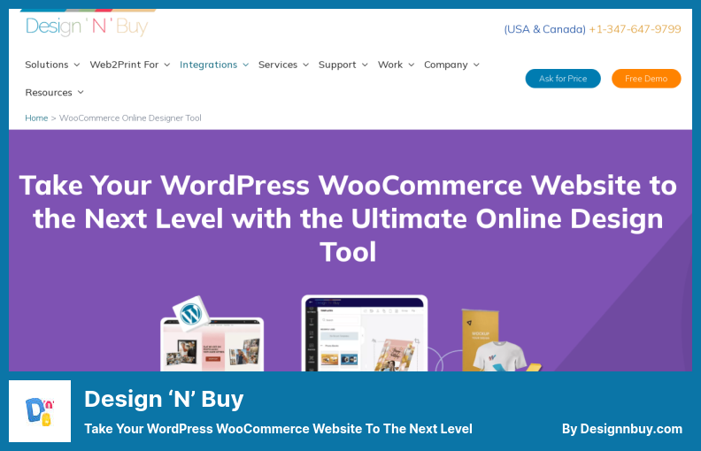 Plugin Design 'N' Buy - Porta il tuo sito Web WooCommerce WordPress al livello successivo