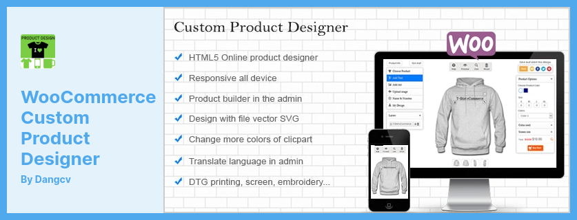 Plugin WooCommerce Custom Product Designer - Una soluzione aziendale completa per la vendita di prodotti di stampa personalizzati