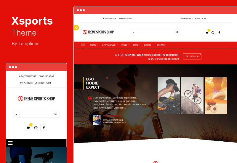 Xsports Teması - Xtreme Sports WordPress Teması