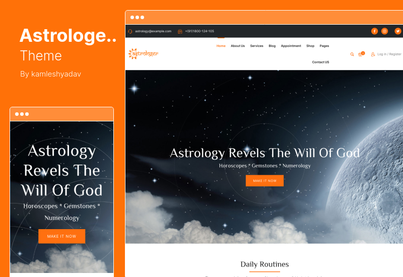 Tema Astrologo - Tema WordPress Oroscopo e Astrologia