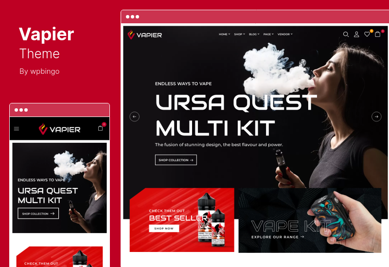 Tema Vapier - Tema WordPress WooCommerce Magazin Vape