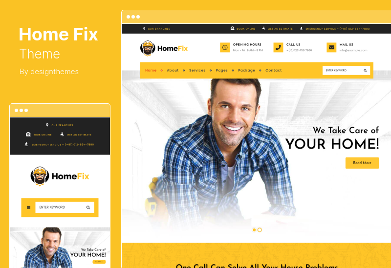 Tema HomeFix - Tema WordPress per la manutenzione di idraulico e tuttofare