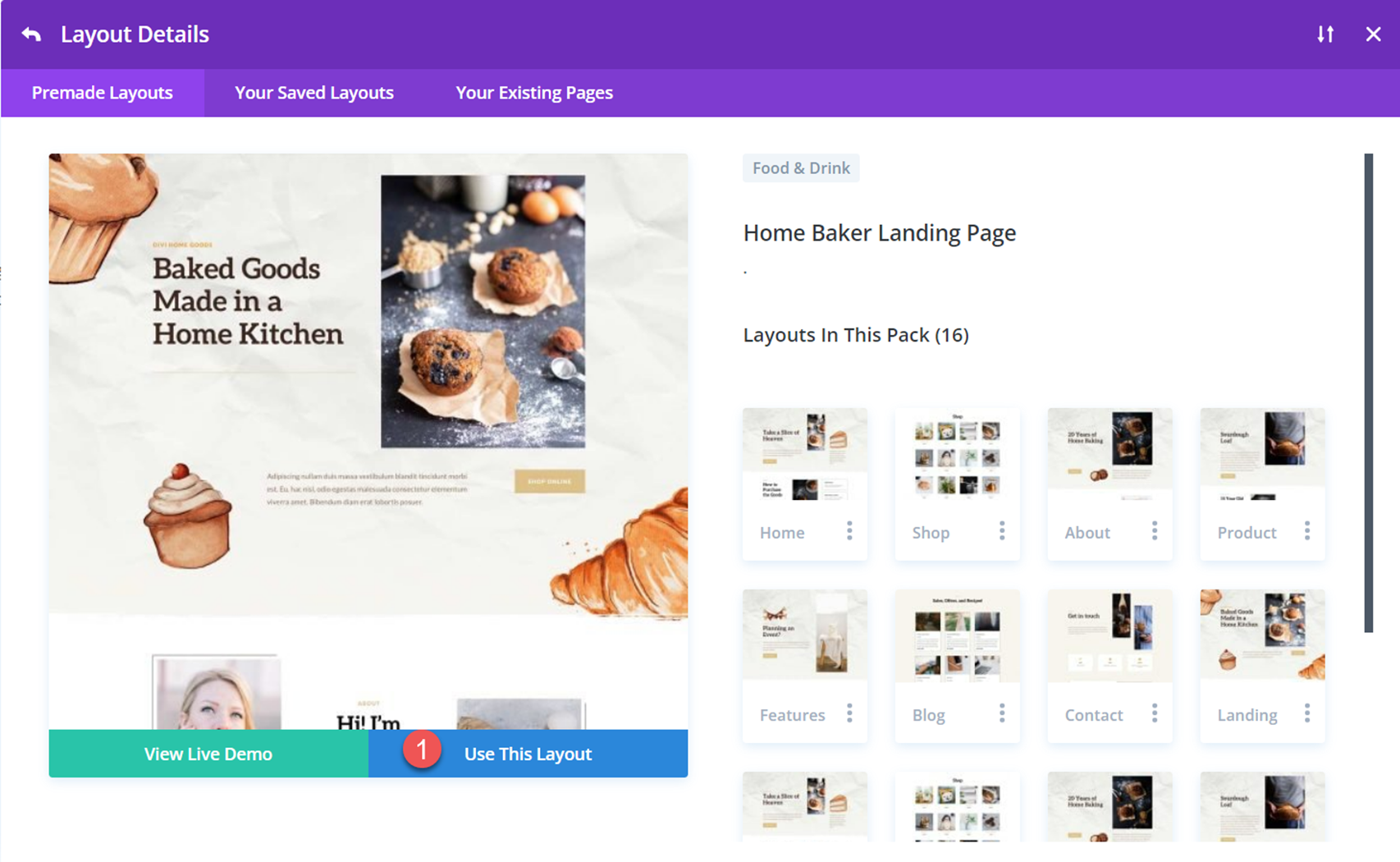 Divi 显示选项下拉联系表使用布局
