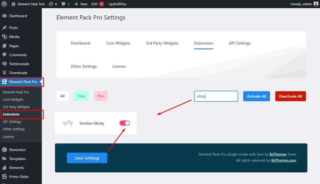 只需 5 分钟即可在 Elementor 中创建 Sticky header! 12 Make sticky header using Element Pack Pro