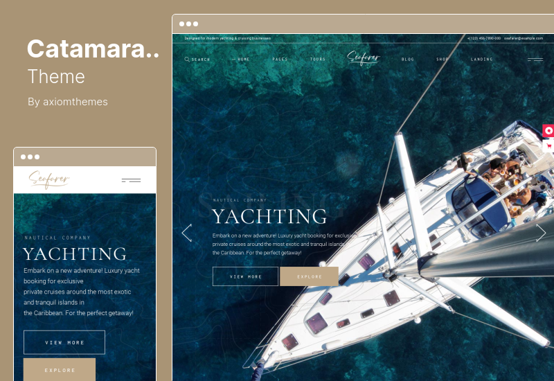 Tema Catamarano - Tema WordPress per Yacht Club e Noleggio Barche